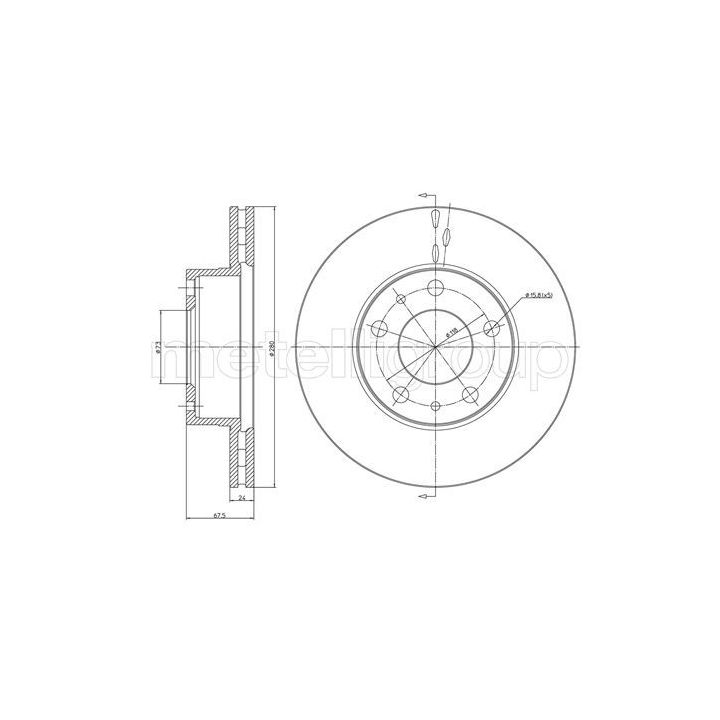 Stabdžių diskas CIFAM 800-340