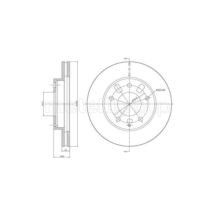 Stabdžių diskas CIFAM 800-347
