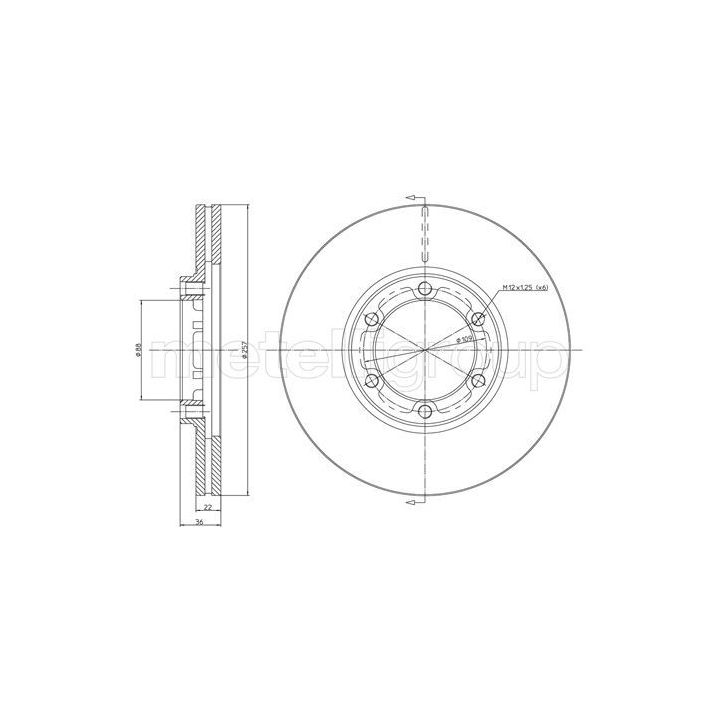 Stabdžių diskas CIFAM 800-351