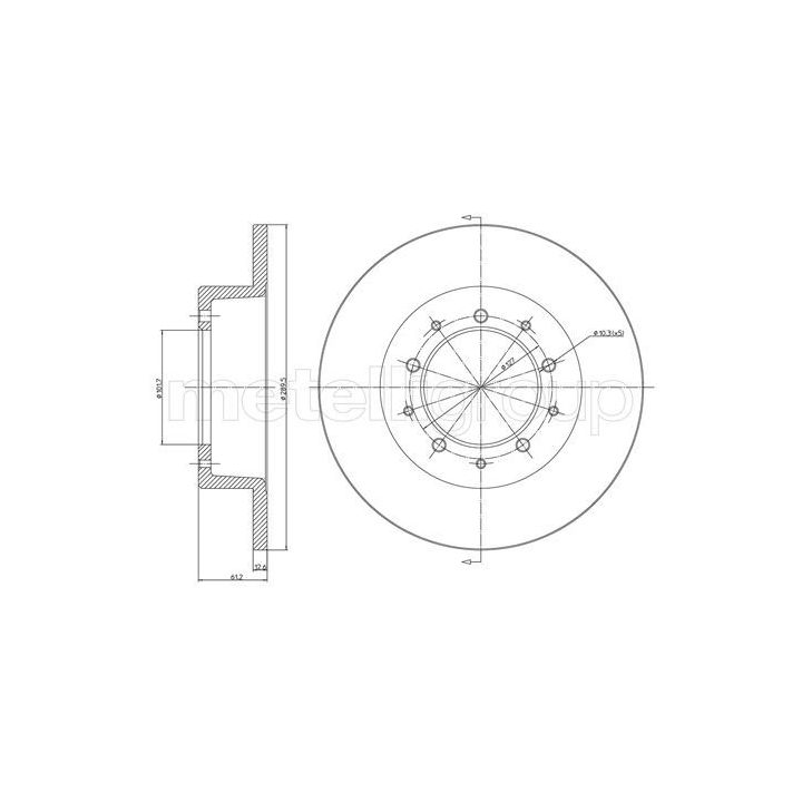 Stabdžių diskas CIFAM 800-359