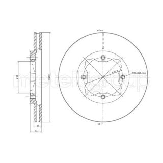 Stabdžių diskas CIFAM 800-360