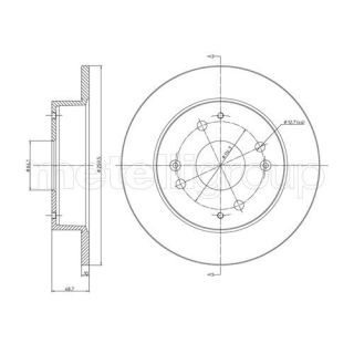 Stabdžių diskas CIFAM 800-361