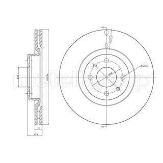 Stabdžių diskas CIFAM 800-369C