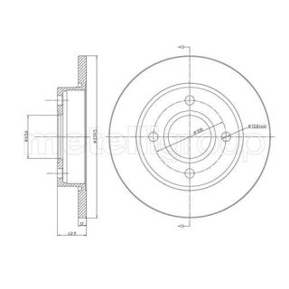 Stabdžių diskas CIFAM 800-377
