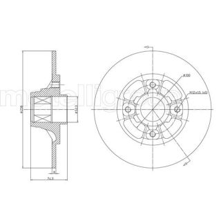 Stabdžių diskas CIFAM 800-383
