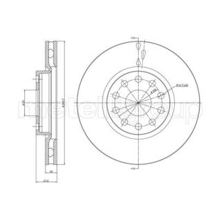 Stabdžių diskas CIFAM 800-409C