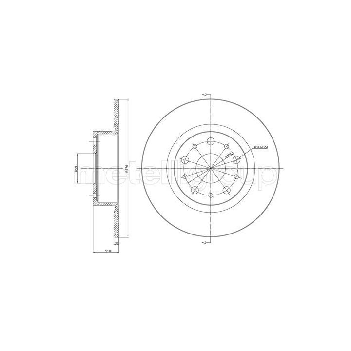 Stabdžių diskas CIFAM 800-410C