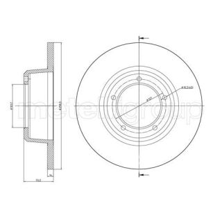 Stabdžių diskas CIFAM 800-422