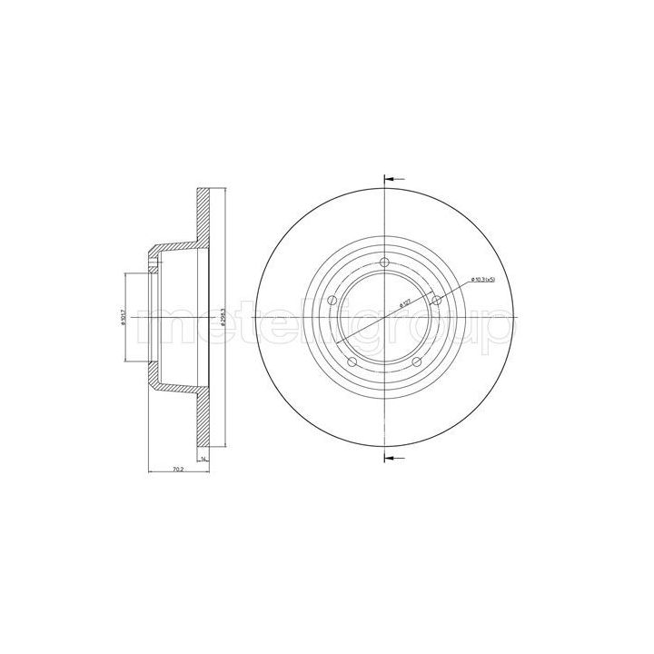 Stabdžių diskas CIFAM 800-422