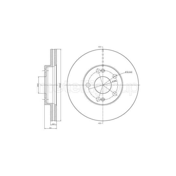 Stabdžių diskas CIFAM 800-466
