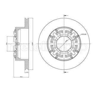Stabdžių diskas CIFAM 800-477