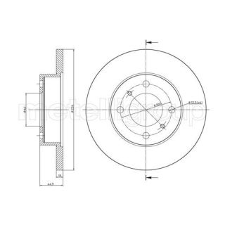 Stabdžių diskas CIFAM 800-478