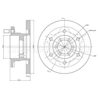 Stabdžių diskas CIFAM 800-481