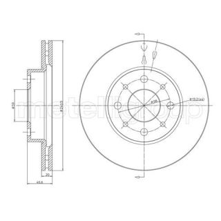 Stabdžių diskas CIFAM 800-496