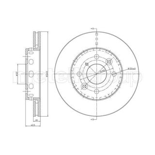 Stabdžių diskas CIFAM 800-504
