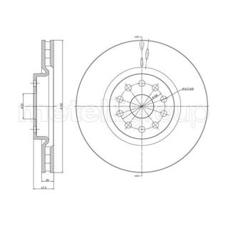 Stabdžių diskas CIFAM 800-506C