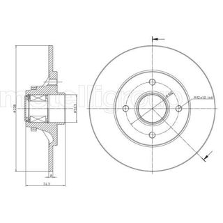 Stabdžių diskas CIFAM 800-516