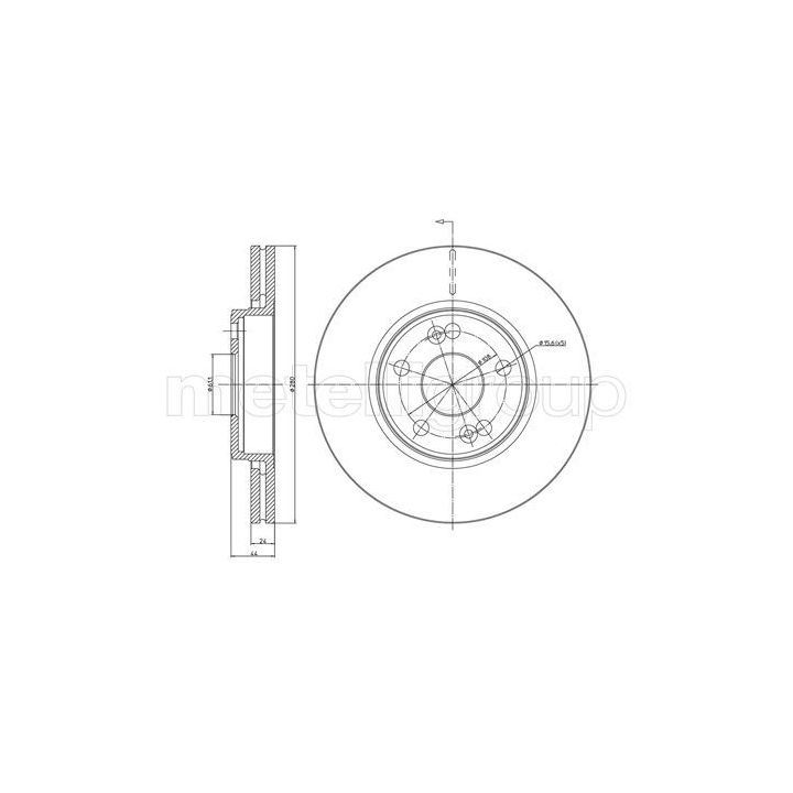 Stabdžių diskas CIFAM 800-533