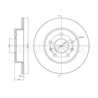Stabdžių diskas CIFAM 800-535