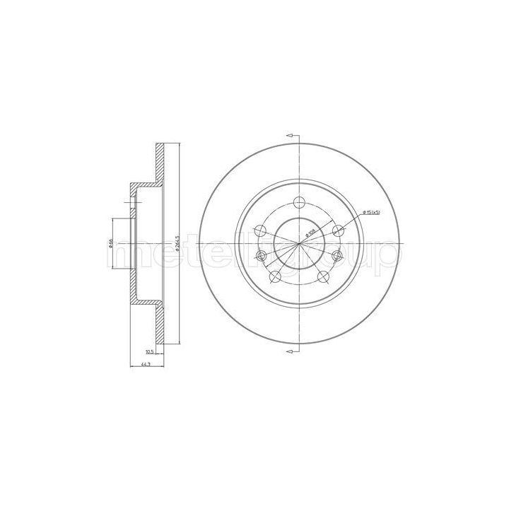 Stabdžių diskas CIFAM 800-535