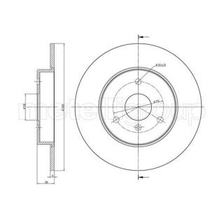 Stabdžių diskas CIFAM 800-538C