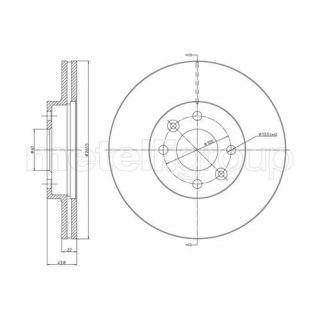 Stabdžių diskas CIFAM 800-550C