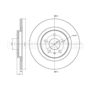 Stabdžių diskas CIFAM 800-554C
