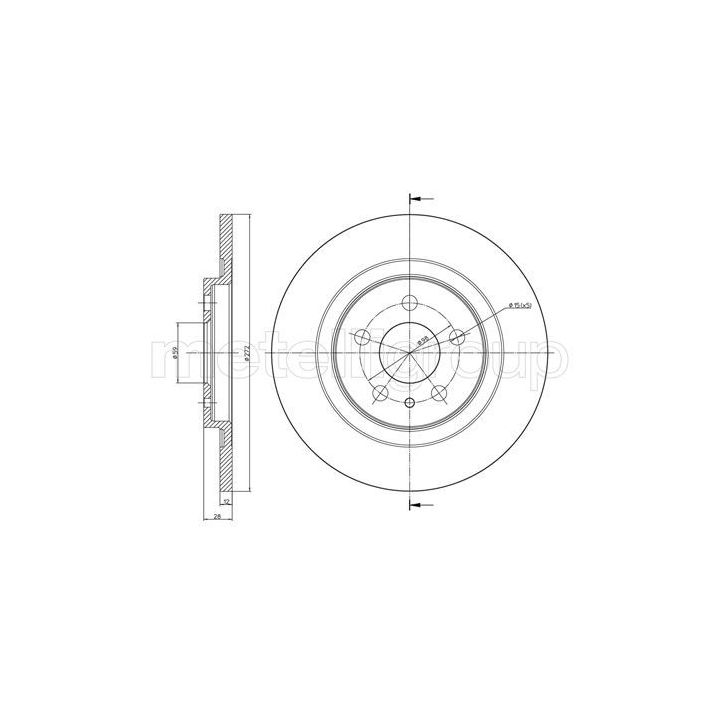 Stabdžių diskas CIFAM 800-554C