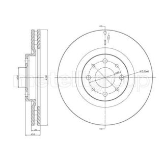 Stabdžių diskas CIFAM 800-571C