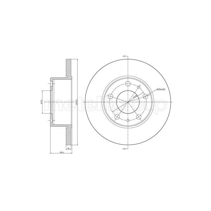 Stabdžių diskas CIFAM 800-572