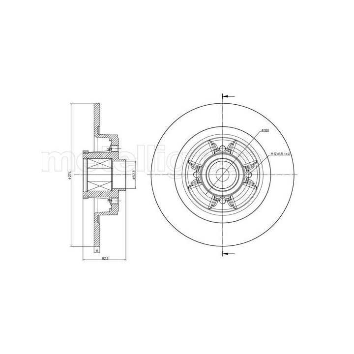 Stabdžių diskas CIFAM 800-584