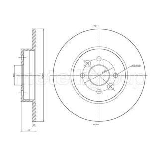 Stabdžių diskas CIFAM 800-585C