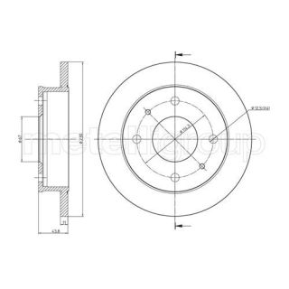 Stabdžių diskas CIFAM 800-594