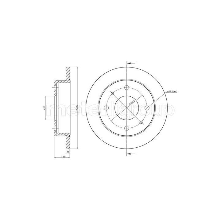 Stabdžių diskas CIFAM 800-594