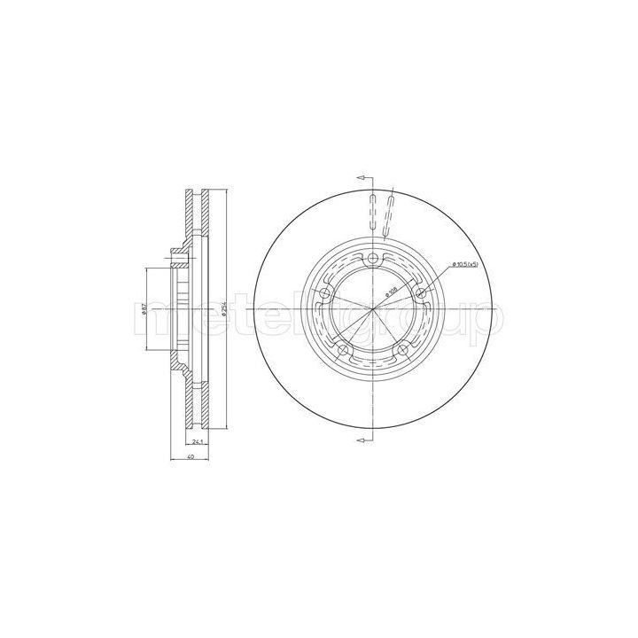Stabdžių diskas CIFAM 800-596