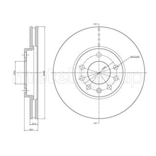 Stabdžių diskas CIFAM 800-608C