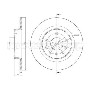 Stabdžių diskas CIFAM 800-609C