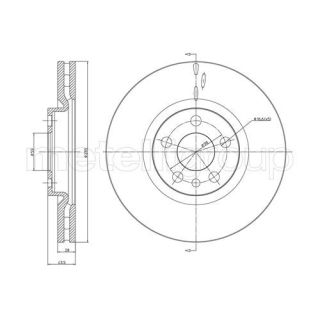 Stabdžių diskas CIFAM 800-615C