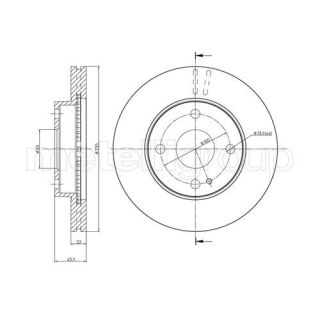 Stabdžių diskas CIFAM 800-617