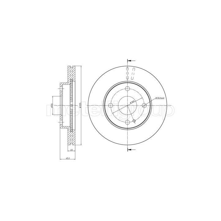 Stabdžių diskas CIFAM 800-617