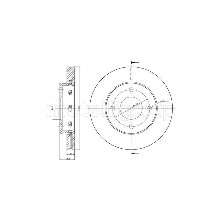 Stabdžių diskas CIFAM 800-623C