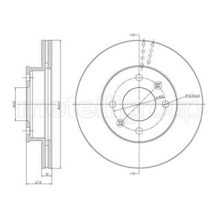 Stabdžių diskas CIFAM 800-626