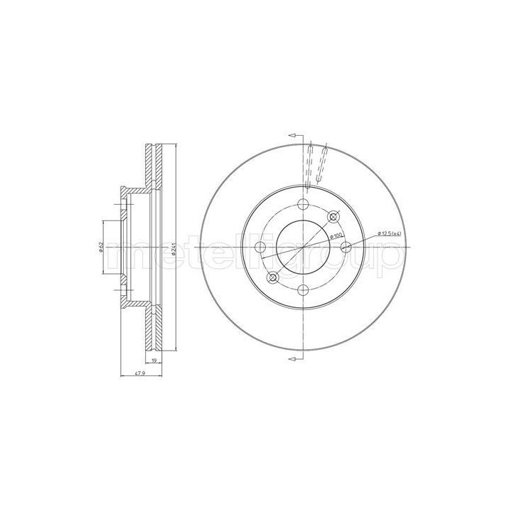 Stabdžių diskas CIFAM 800-626