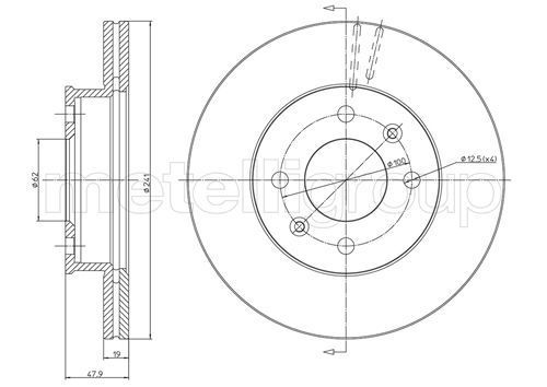 Stabdžių diskas CIFAM 800-626