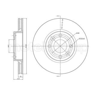 Stabdžių diskas CIFAM 800-641C