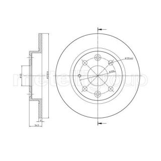Stabdžių diskas CIFAM 800-664