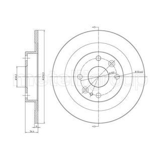 Stabdžių diskas CIFAM 800-665