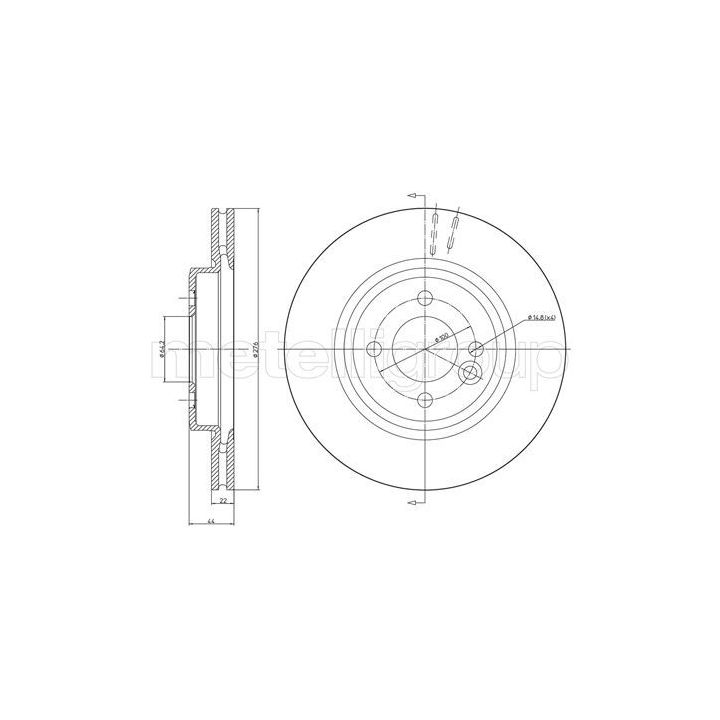Stabdžių diskas CIFAM 800-666C