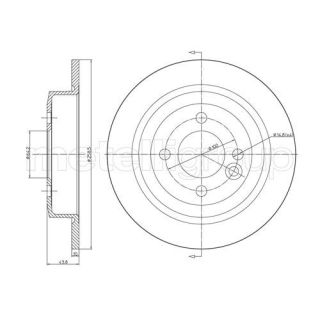 Stabdžių diskas CIFAM 800-667C