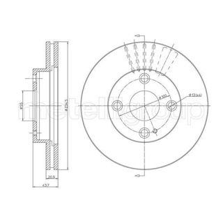 Stabdžių diskas CIFAM 800-668C